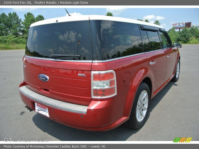 Redfire Metallic / Medium Light Stone 2009 Ford Flex SEL