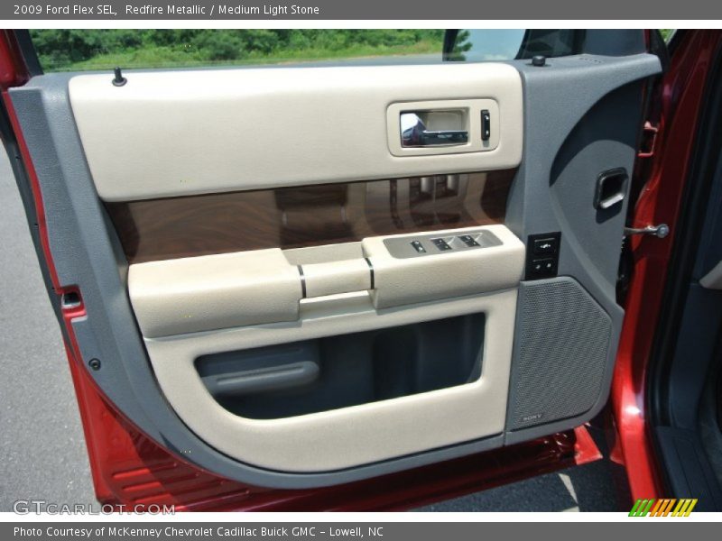 Redfire Metallic / Medium Light Stone 2009 Ford Flex SEL