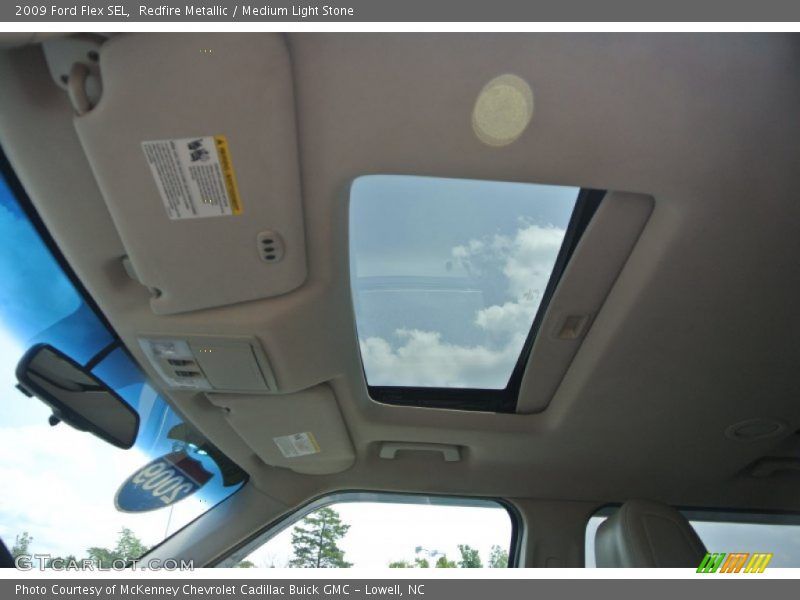 Redfire Metallic / Medium Light Stone 2009 Ford Flex SEL