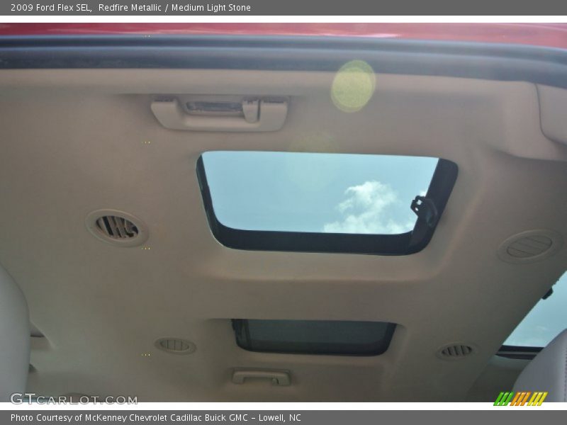 Redfire Metallic / Medium Light Stone 2009 Ford Flex SEL