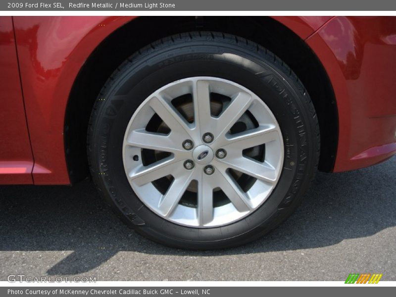 Redfire Metallic / Medium Light Stone 2009 Ford Flex SEL