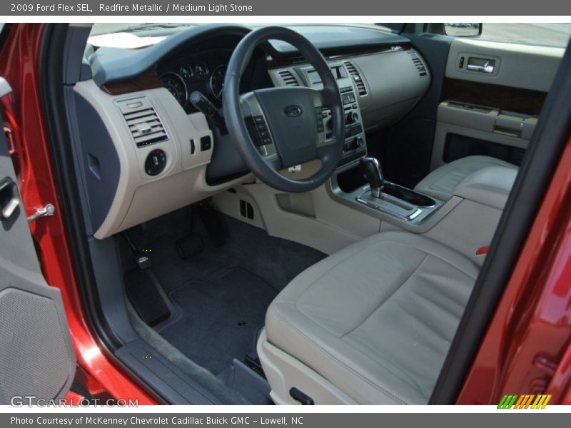 Redfire Metallic / Medium Light Stone 2009 Ford Flex SEL