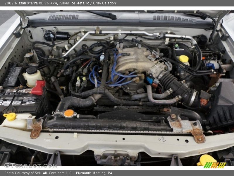 Silver Ice Metallic / Gray Celadon 2002 Nissan Xterra XE V6 4x4