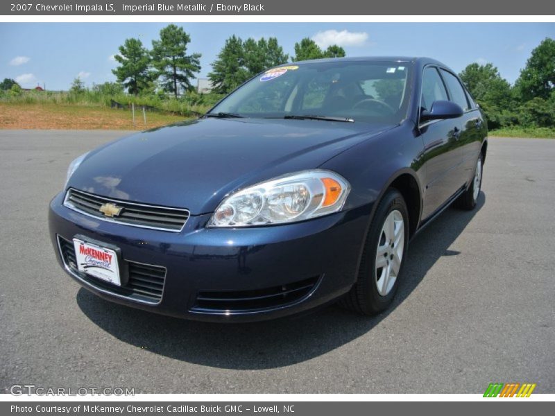 Imperial Blue Metallic / Ebony Black 2007 Chevrolet Impala LS