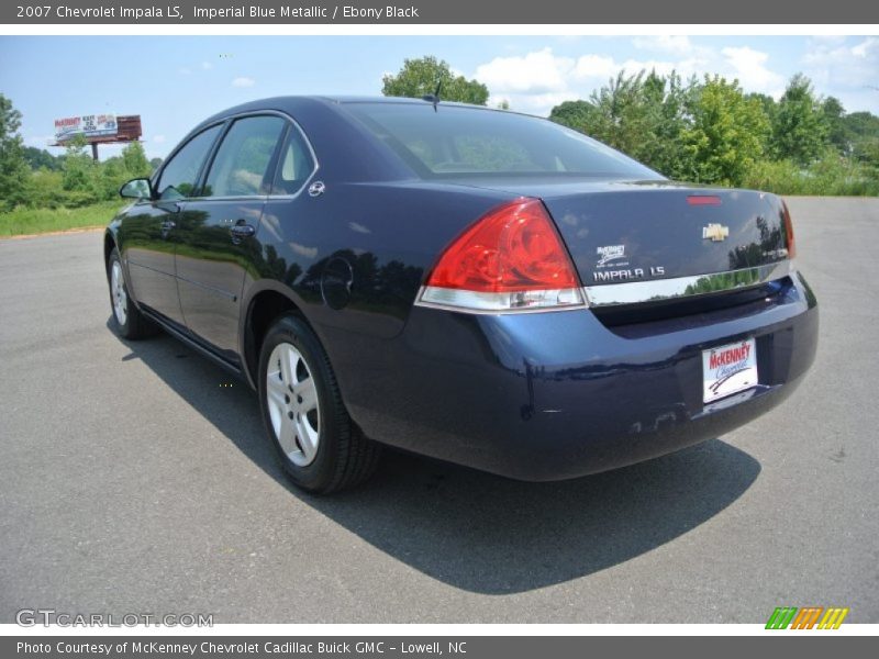 Imperial Blue Metallic / Ebony Black 2007 Chevrolet Impala LS