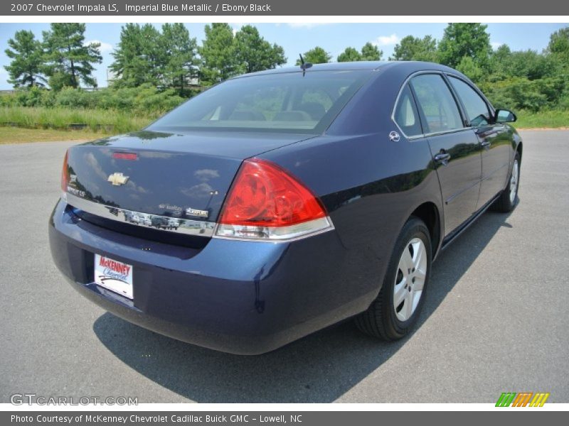 Imperial Blue Metallic / Ebony Black 2007 Chevrolet Impala LS