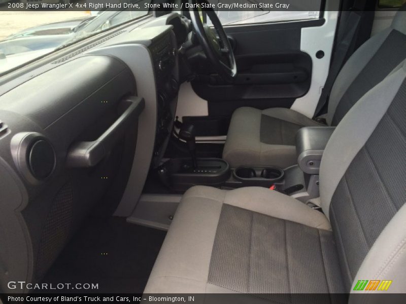 Stone White / Dark Slate Gray/Medium Slate Gray 2008 Jeep Wrangler X 4x4 Right Hand Drive