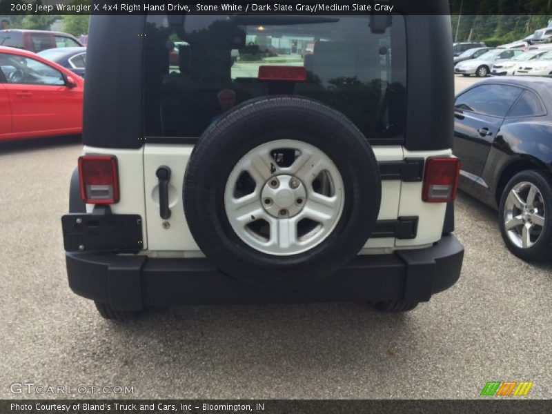 Stone White / Dark Slate Gray/Medium Slate Gray 2008 Jeep Wrangler X 4x4 Right Hand Drive