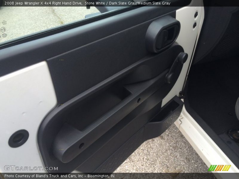 Stone White / Dark Slate Gray/Medium Slate Gray 2008 Jeep Wrangler X 4x4 Right Hand Drive