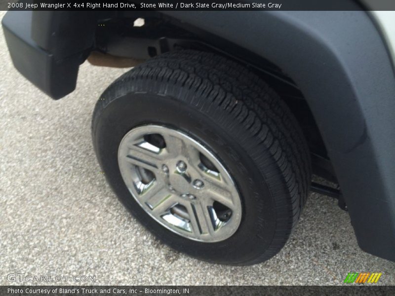 Stone White / Dark Slate Gray/Medium Slate Gray 2008 Jeep Wrangler X 4x4 Right Hand Drive