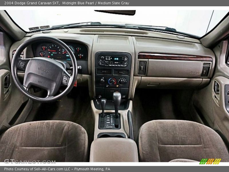 Midnight Blue Pearl / Medium Slate Gray 2004 Dodge Grand Caravan SXT