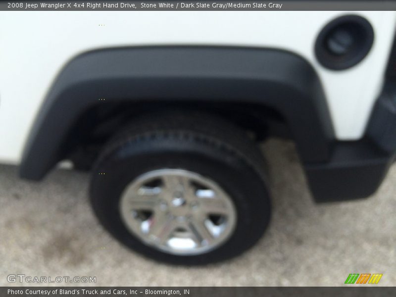 Stone White / Dark Slate Gray/Medium Slate Gray 2008 Jeep Wrangler X 4x4 Right Hand Drive