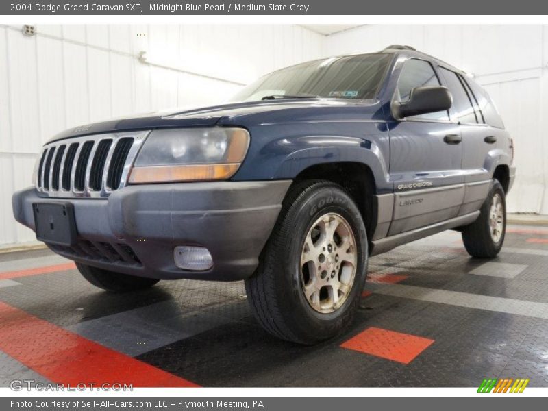 Midnight Blue Pearl / Medium Slate Gray 2004 Dodge Grand Caravan SXT
