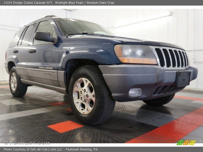 Midnight Blue Pearl / Medium Slate Gray 2004 Dodge Grand Caravan SXT