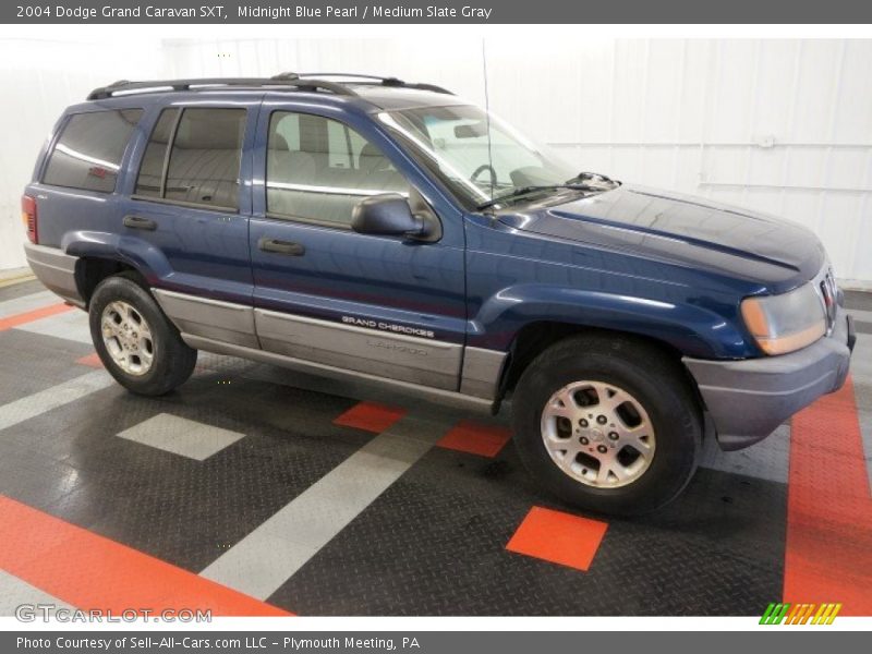 Midnight Blue Pearl / Medium Slate Gray 2004 Dodge Grand Caravan SXT