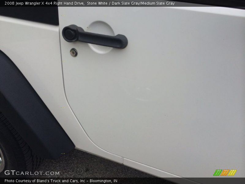 Stone White / Dark Slate Gray/Medium Slate Gray 2008 Jeep Wrangler X 4x4 Right Hand Drive