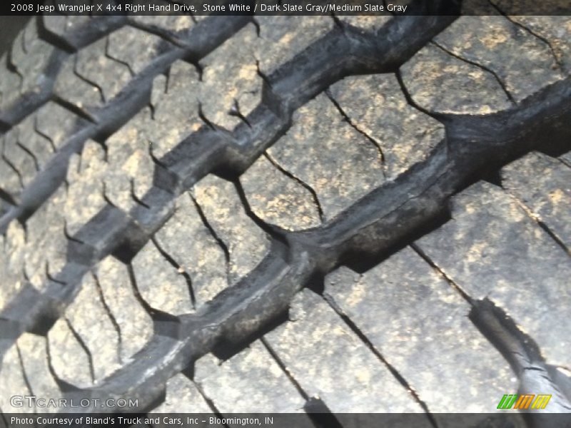 Stone White / Dark Slate Gray/Medium Slate Gray 2008 Jeep Wrangler X 4x4 Right Hand Drive