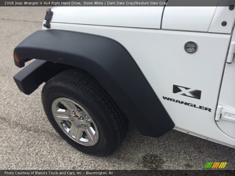 Stone White / Dark Slate Gray/Medium Slate Gray 2008 Jeep Wrangler X 4x4 Right Hand Drive