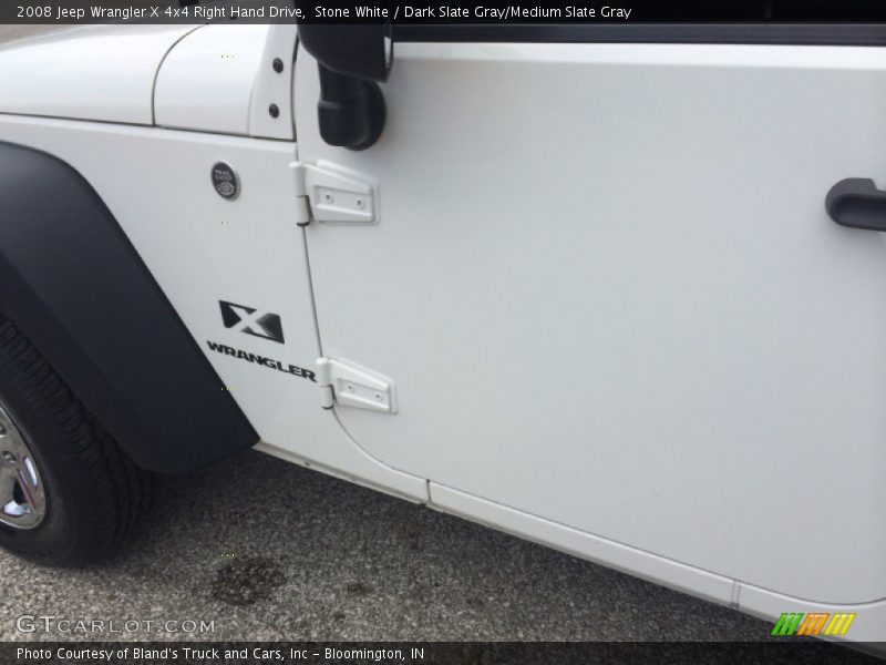 Stone White / Dark Slate Gray/Medium Slate Gray 2008 Jeep Wrangler X 4x4 Right Hand Drive