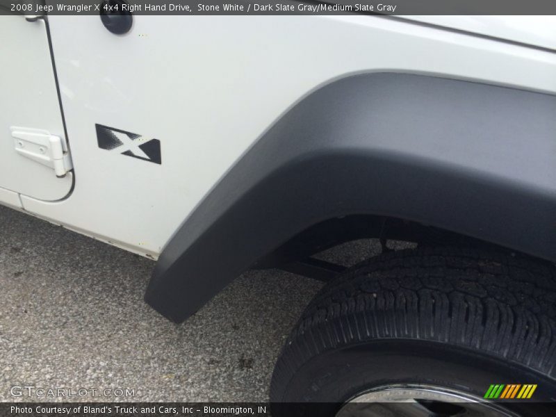 Stone White / Dark Slate Gray/Medium Slate Gray 2008 Jeep Wrangler X 4x4 Right Hand Drive