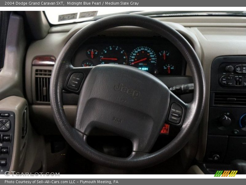 Midnight Blue Pearl / Medium Slate Gray 2004 Dodge Grand Caravan SXT