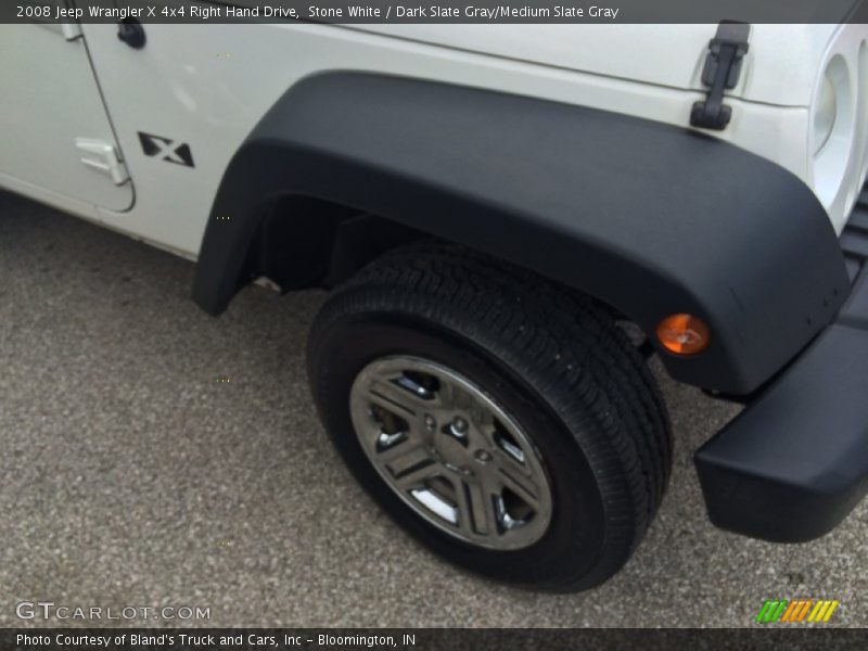 Stone White / Dark Slate Gray/Medium Slate Gray 2008 Jeep Wrangler X 4x4 Right Hand Drive