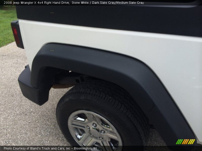 Stone White / Dark Slate Gray/Medium Slate Gray 2008 Jeep Wrangler X 4x4 Right Hand Drive