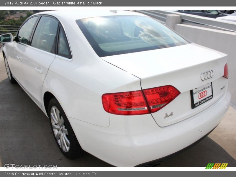 Glacier White Metallic / Black 2012 Audi A4 2.0T Sedan