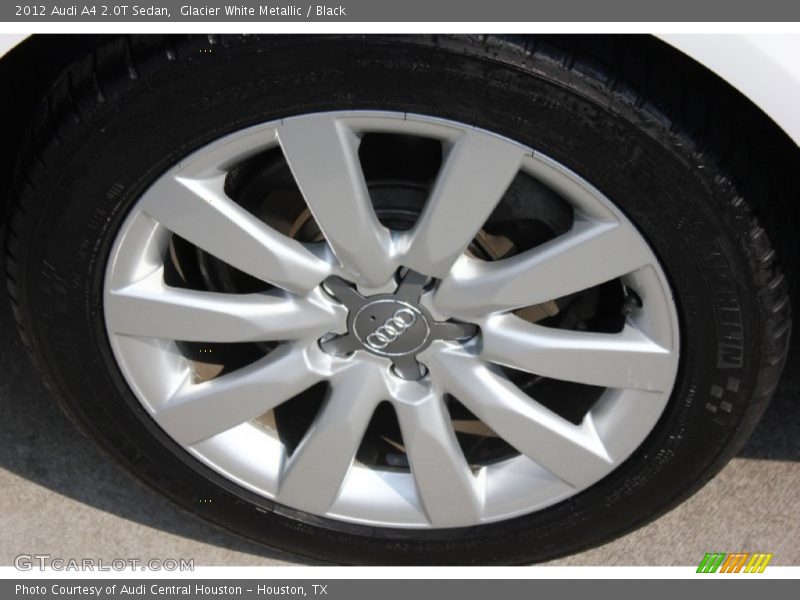 Glacier White Metallic / Black 2012 Audi A4 2.0T Sedan