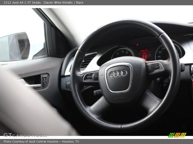 Glacier White Metallic / Black 2012 Audi A4 2.0T Sedan