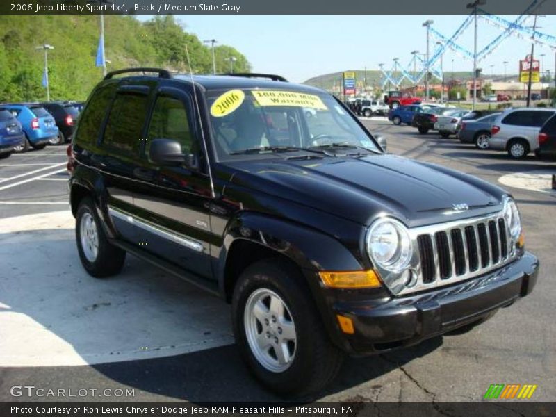 Black / Medium Slate Gray 2006 Jeep Liberty Sport 4x4