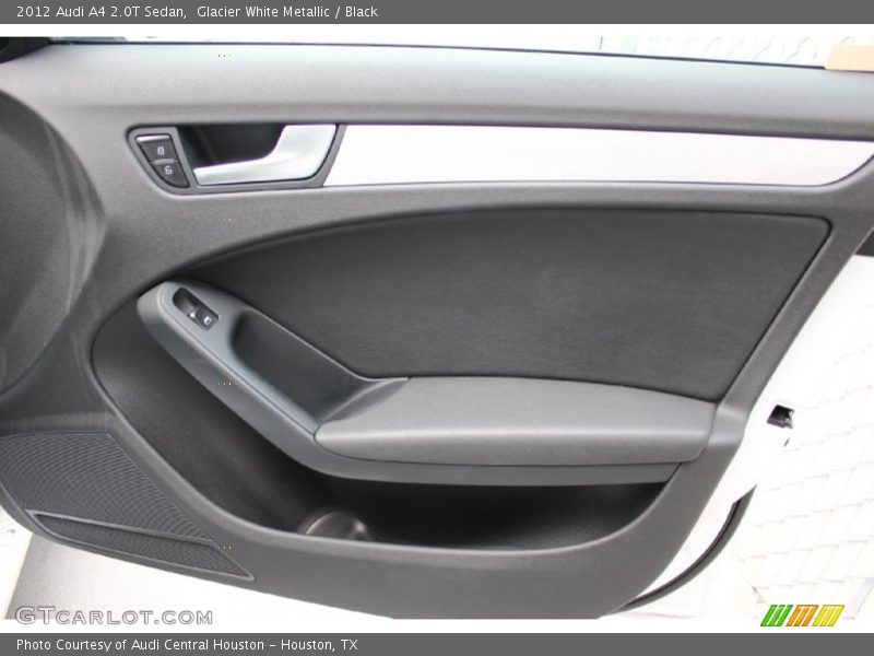 Glacier White Metallic / Black 2012 Audi A4 2.0T Sedan