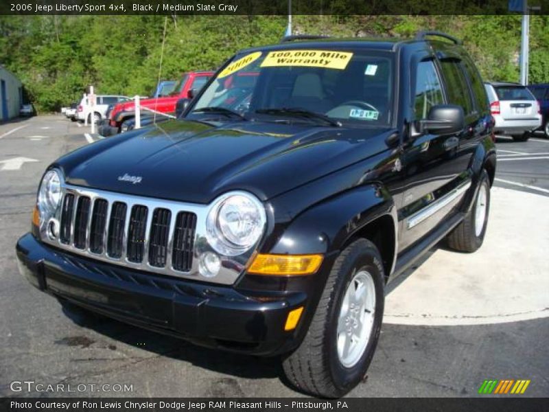 Black / Medium Slate Gray 2006 Jeep Liberty Sport 4x4