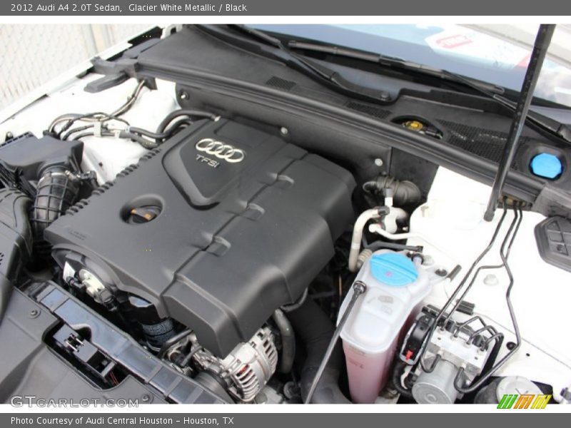 Glacier White Metallic / Black 2012 Audi A4 2.0T Sedan
