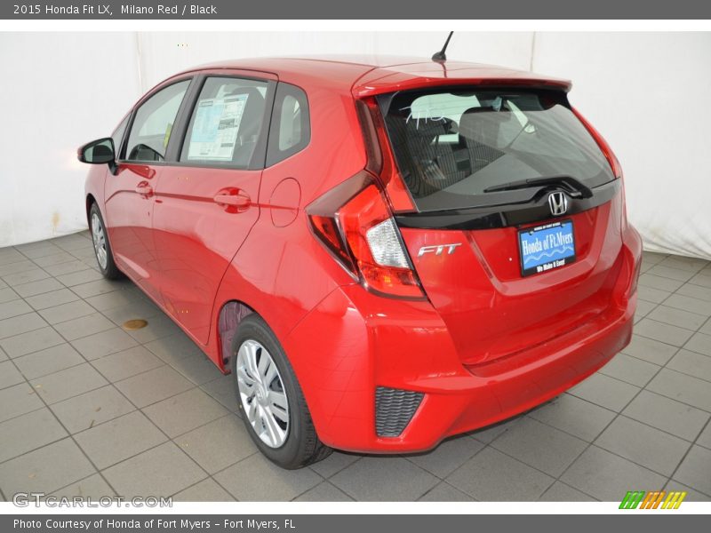 Milano Red / Black 2015 Honda Fit LX
