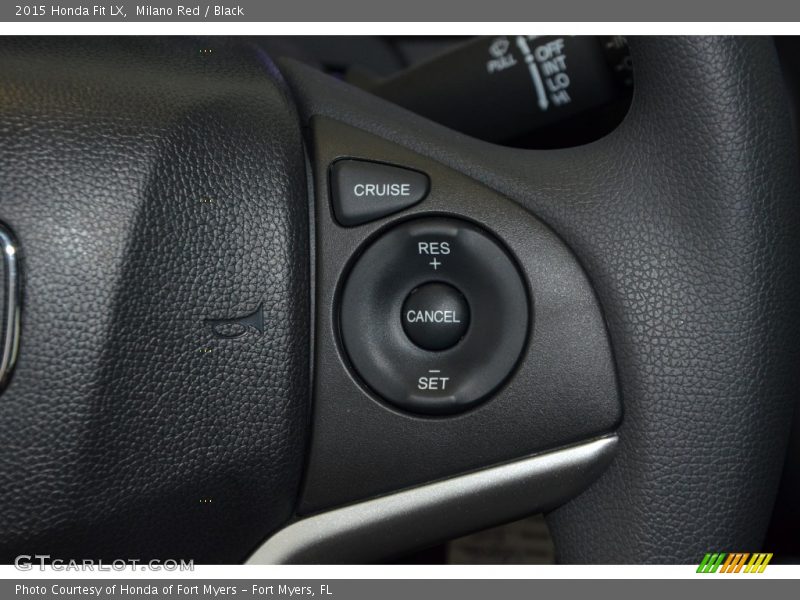 Milano Red / Black 2015 Honda Fit LX