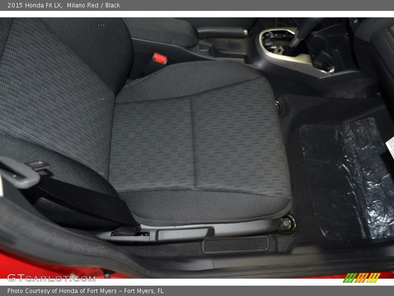 Milano Red / Black 2015 Honda Fit LX