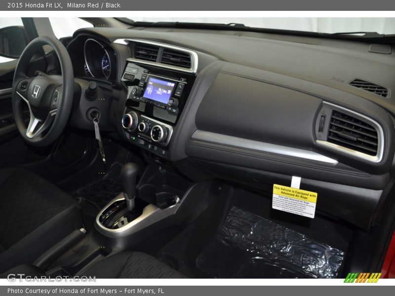 Milano Red / Black 2015 Honda Fit LX