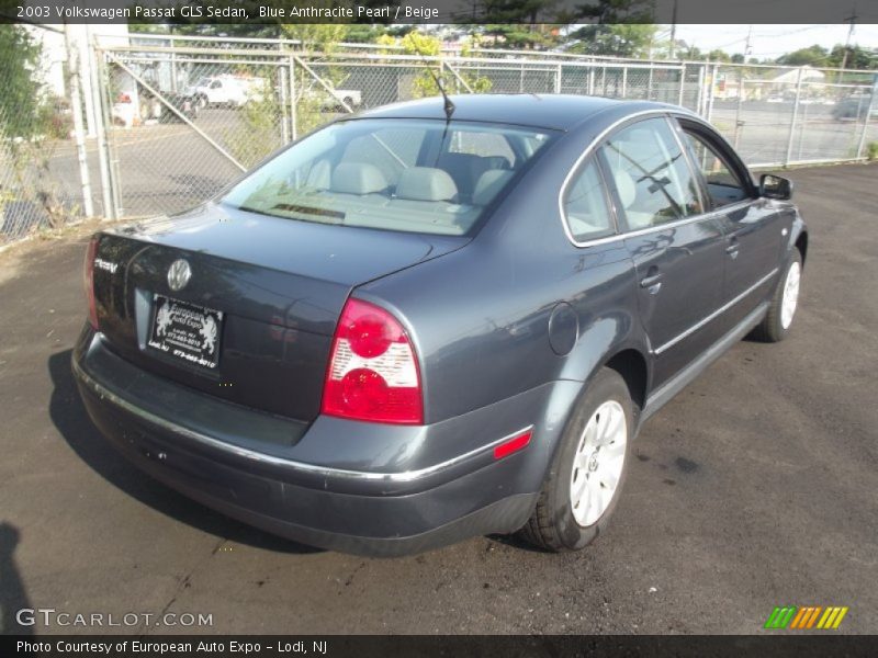 Blue Anthracite Pearl / Beige 2003 Volkswagen Passat GLS Sedan