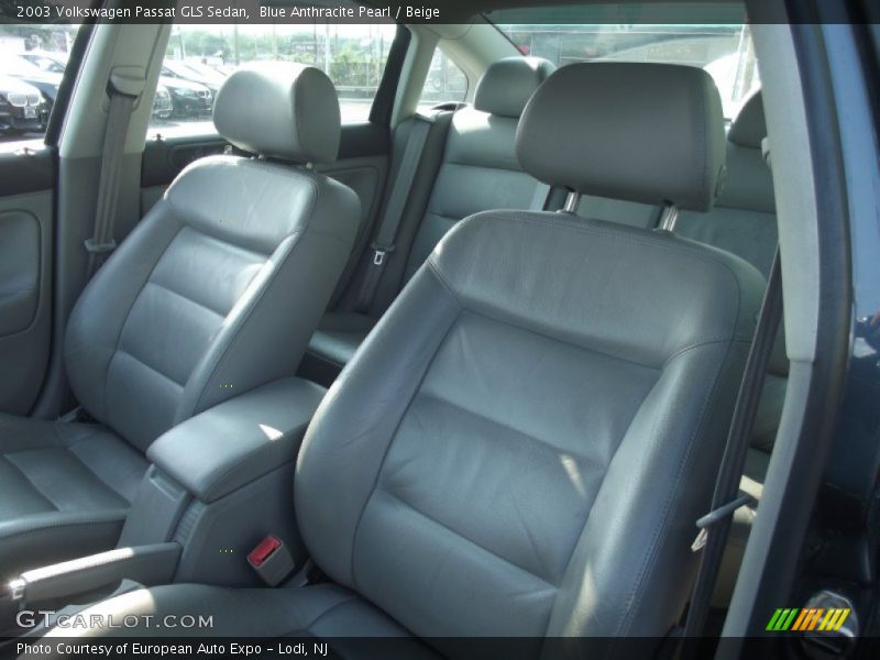 Blue Anthracite Pearl / Beige 2003 Volkswagen Passat GLS Sedan