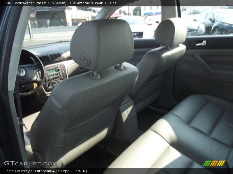 Blue Anthracite Pearl / Beige 2003 Volkswagen Passat GLS Sedan