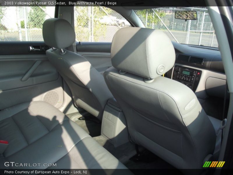 Blue Anthracite Pearl / Beige 2003 Volkswagen Passat GLS Sedan