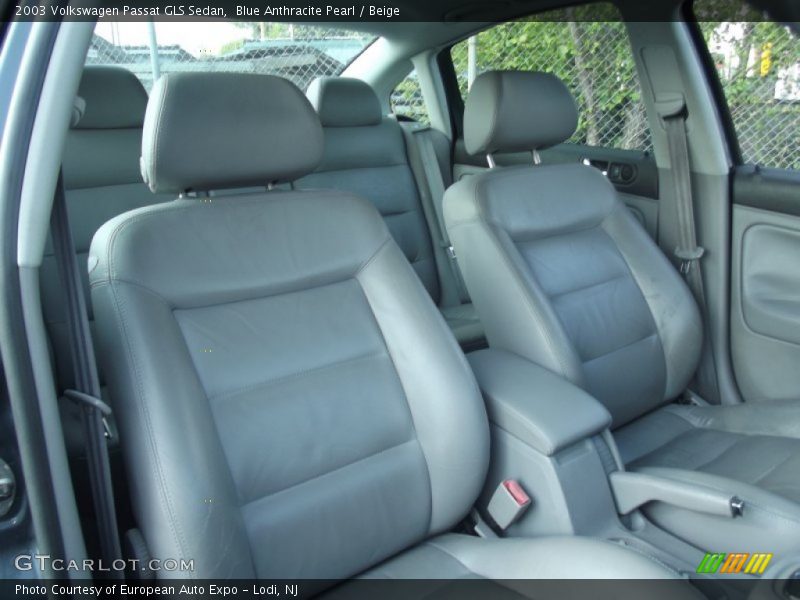 Blue Anthracite Pearl / Beige 2003 Volkswagen Passat GLS Sedan