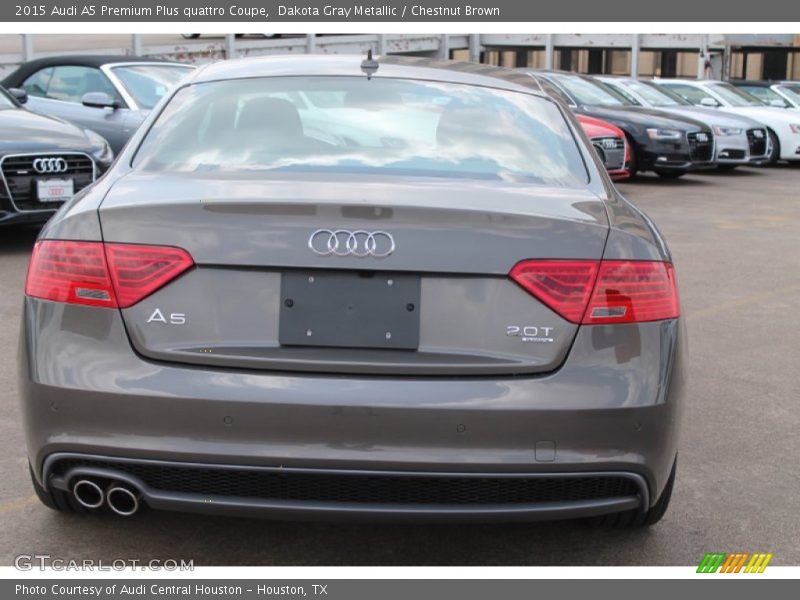 Dakota Gray Metallic / Chestnut Brown 2015 Audi A5 Premium Plus quattro Coupe