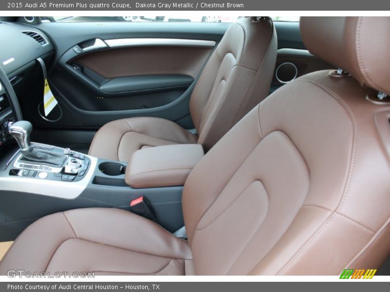 Dakota Gray Metallic / Chestnut Brown 2015 Audi A5 Premium Plus quattro Coupe