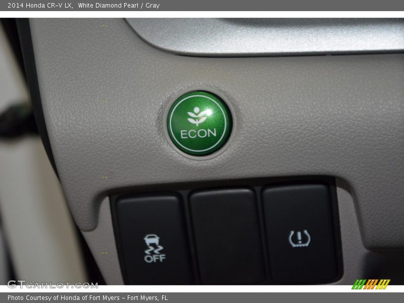 White Diamond Pearl / Gray 2014 Honda CR-V LX