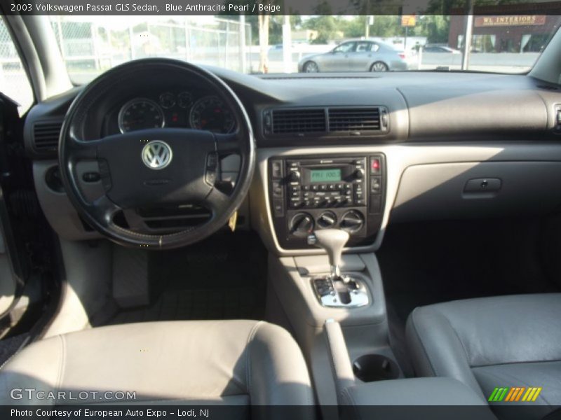 Blue Anthracite Pearl / Beige 2003 Volkswagen Passat GLS Sedan
