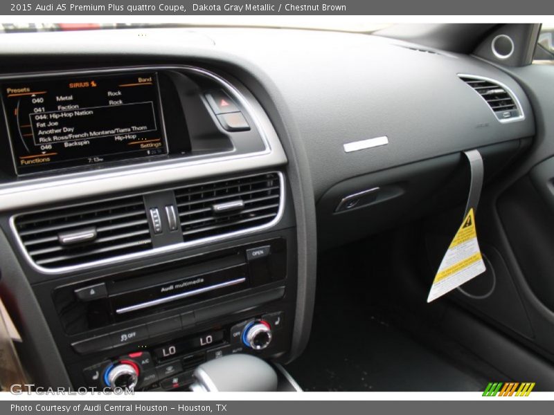 Dakota Gray Metallic / Chestnut Brown 2015 Audi A5 Premium Plus quattro Coupe