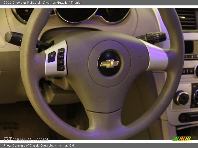 Silver Ice Metallic / Titanium 2011 Chevrolet Malibu LS