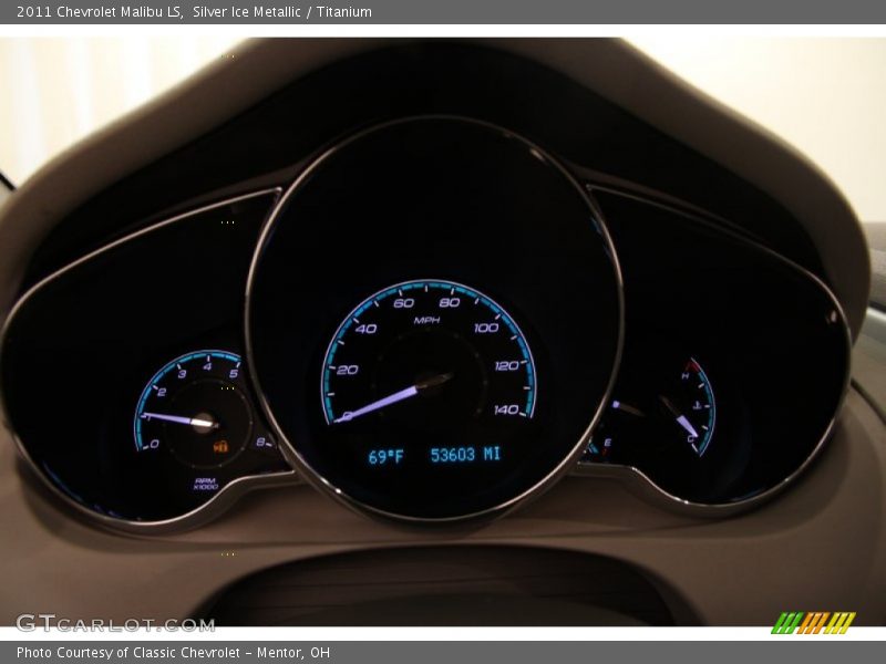 Silver Ice Metallic / Titanium 2011 Chevrolet Malibu LS